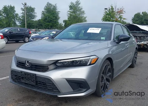 2022 Honda Civic Sport из США, поврежденный, VIN 2HGFE2F52NH584061